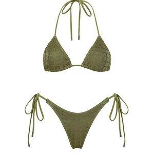 Top and Bottom set traingl swimsuit